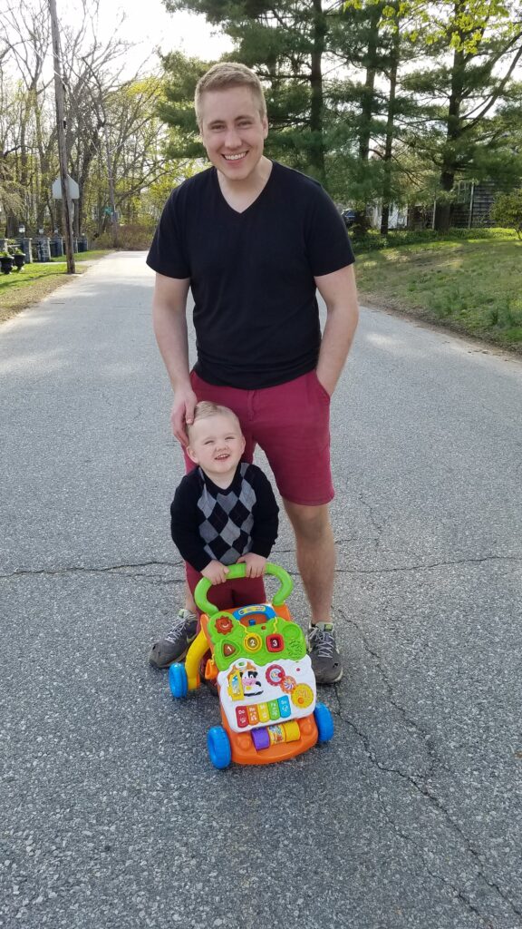 adult and child posing for a photo